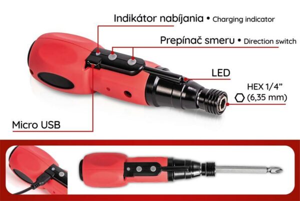 Skrutkovac Strend Pro NPT SDD3.6V akumulatorovy 12 bitov 11