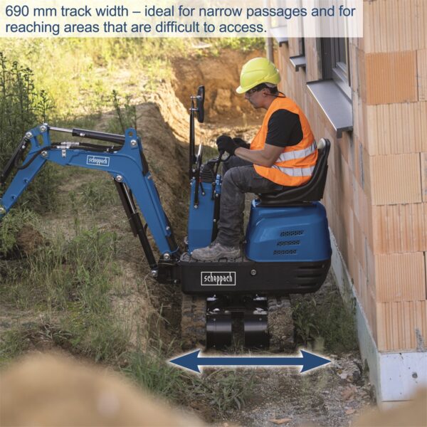 Scheppach EXC 815 minibagr 7