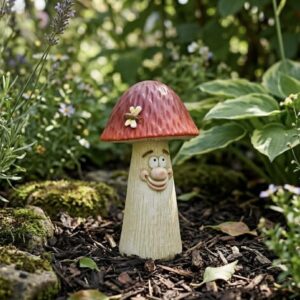 Dekoracia muchotravka 7x7x13 cm