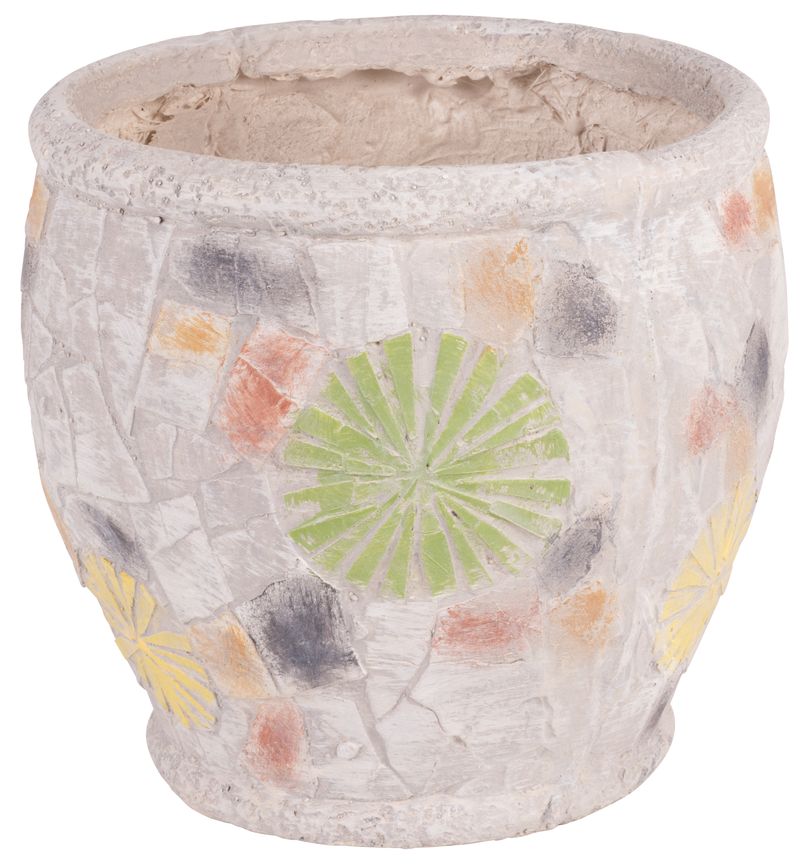 Dekorácia-MagicHome-Kvetináč-s-mozaikou-svetlý-keramika-27,5x25-cm Dekoracia MagicHome Kvetinac s mozaikou svetly keramika 275x25 cm