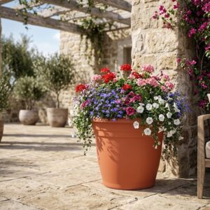 Kvetinac CS THEA 65x47 cm farba terakota plast 1