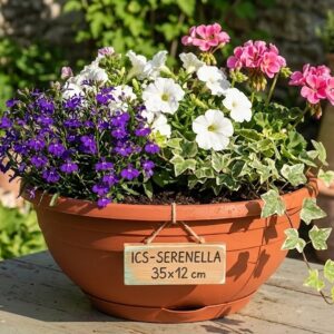 Kvetinac ICS SERENELLA 35x12 cm s podlozkou 1