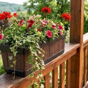 Kvetinac Strend Pro Woodeff 15x47x17 cm teak efekt dreva 1