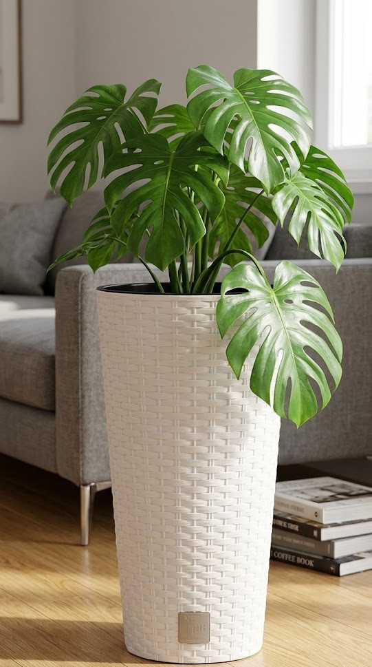 Kvetináč-s-vložkou-RATO-Tubus-250-biely-1 Kvetinac s vlozkou RATO Tubus 250 biely 1