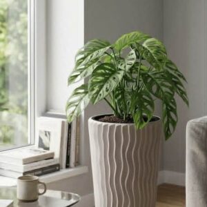 Kvetinac s vlozkou SANDY Slim 400 mocca 1