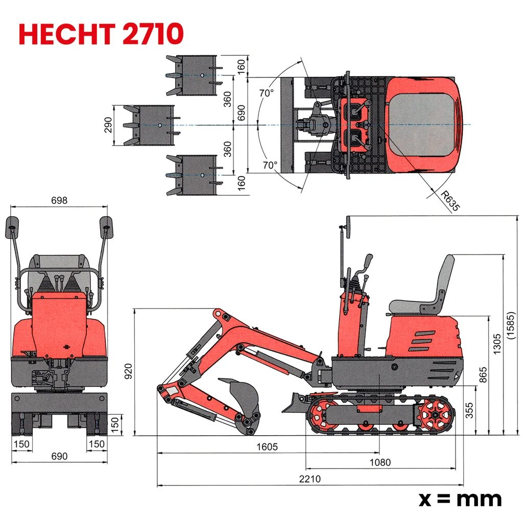 Mini-bager-HECHT-2710-18 Mini bager HECHT 2710 18